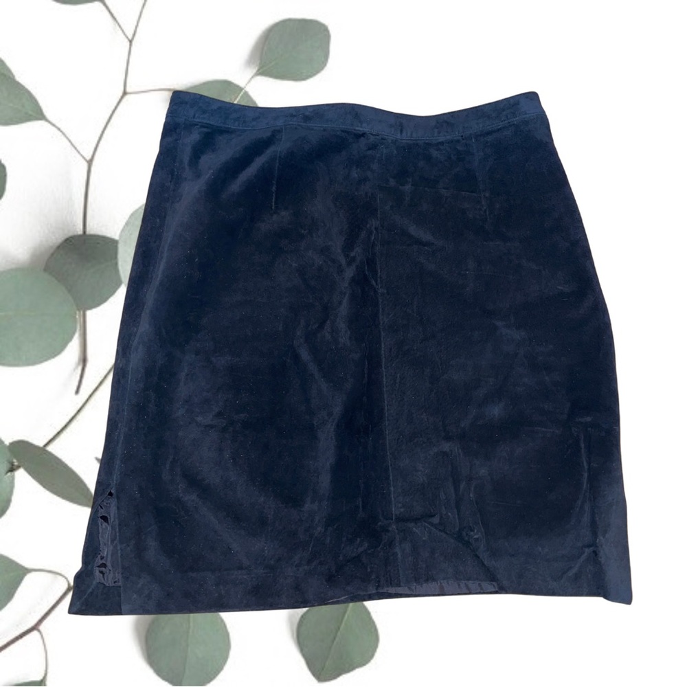 SALE! Paul Harris Designs - size 16 genuine leather/suede pencil skirt